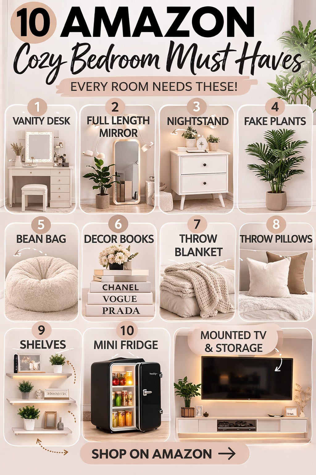 Trending Amazon Bedroom Finds Right Now  These best selling bedroom products help transform bedrooms into cleaner more functional spaces  Perfect for bedrooms apartments and small spaces  See why people are saving these best selling bedroom products  #AmazonBedroomEssentials #BedroomProducts #CozyBedroom
