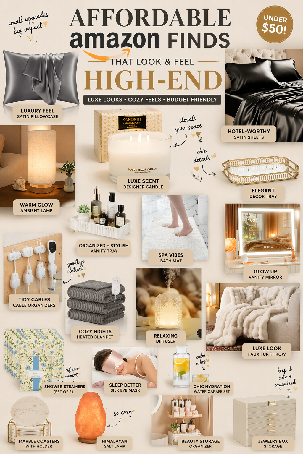 Amazon Bedroom Finds Everyone Is Buying  Looking for bedroom essentials? These top rated amazon finds are becoming customer favorites  Perfect for bedrooms apartments and small spaces  Tap to discover these amazon bedroom finds  #BedroomStorage #BedroomEssentials #BedroomAccessories
